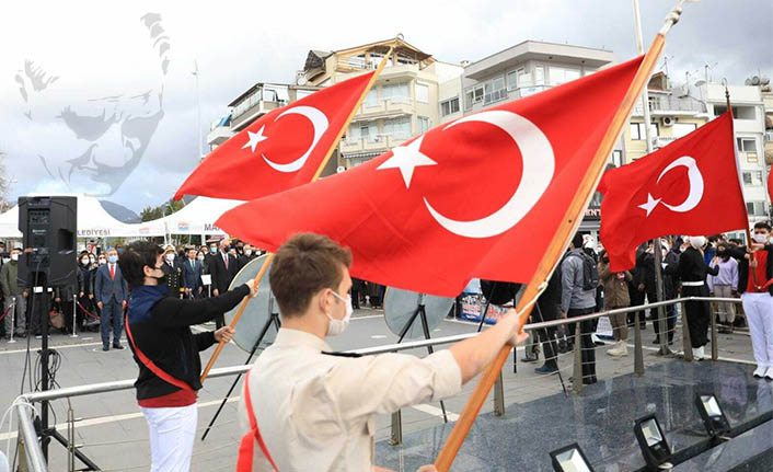 Atatürk'ün Marmaris'e gelişi kutlandı