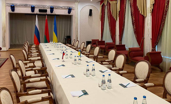 Ukrayna Heyeti Belarus'taki müzakere noktasına ulaştı