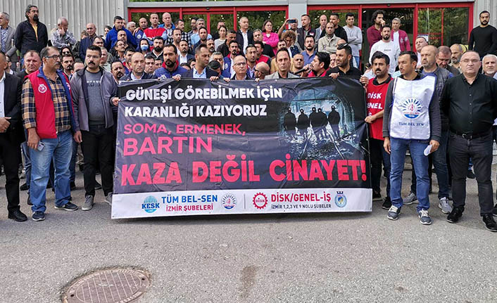 Maden faciasına İzmir'de protesto edildi