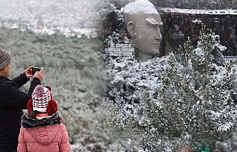 Antalya'da yıllar sonra kar sevinci