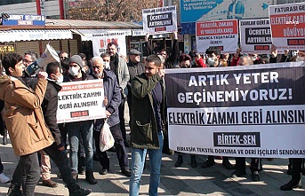 Gaziantep'te işçilerden zam protestosu