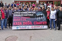 Maden faciasına İzmir'de protesto edildi