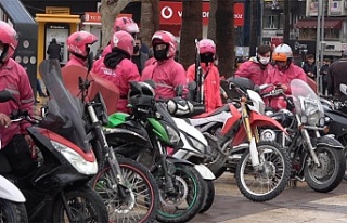 Denizli'de Banabi motokuryeleri kontak kapattı