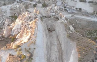 Kapadokya'da yıkım devam ediyor