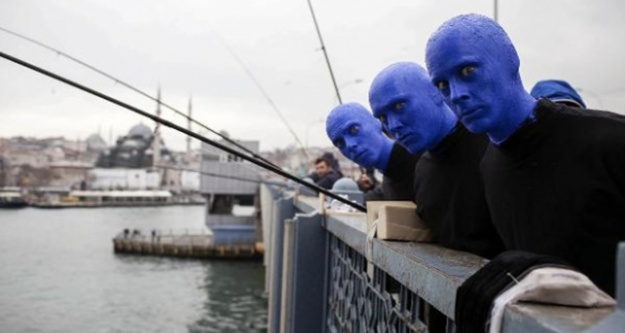 Blue Man Group Türkiye'ye hayran kaldı