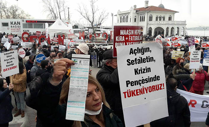 İstanbul'da zam protestosu