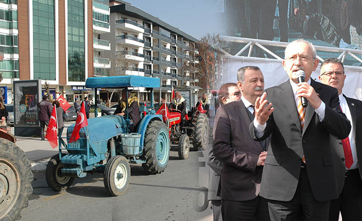 Kılıçdaroğlu'nu traktörle karşıladılar