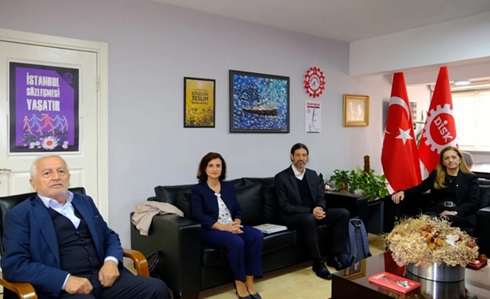 Patronların derneği TÜSİAD'dan DİSK'e ziyaret