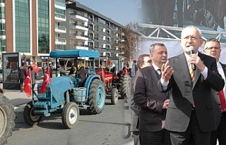 Kılıçdaroğlu'nu traktörle karşıladılar