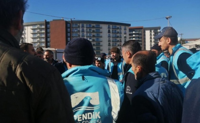 AKP'li Pendik Belediyesi'nde eylem: İşçilerden 'ücret' talebi